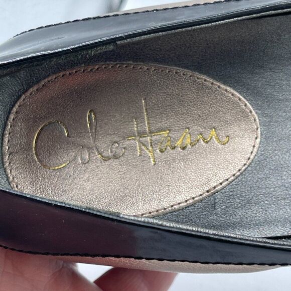 Cole Haan Air Bria Wedge Ginger MTL/Patent  Size 8.5 - Picture 7 of 9